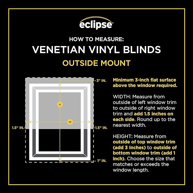 Eclipse 2" Premium Vinyl Blinds for Light Filtering & Privacy, Durable Room Darkening Blinds for Home or Office, Tested and Certified Child Safe Cordless Vinyl Blinds - White, 40 W x 64 L