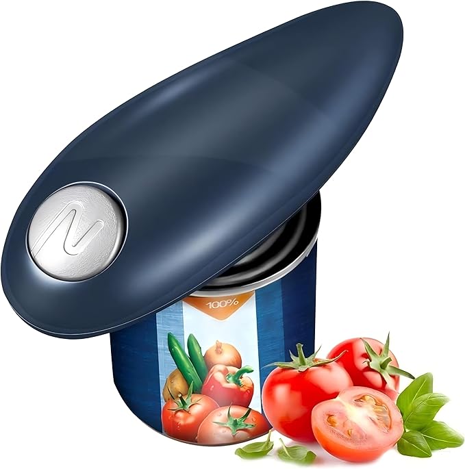 Electric Can Opener, No Sharp Edge Kitchen Can Opener, Food-Grade Safe, Arthritis-Friendly Design, Best Kitchen Gadget for Arthritis and Seniors