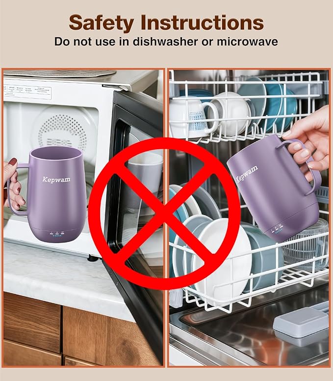 Heated Coffee Mug T2-Plus, 20oz Leading Large Capacity Self Heating Coffee Mug, Up to 8 Hrs Battery & Hot Up to 149℉, Smart Coffee Mug for Women, Men