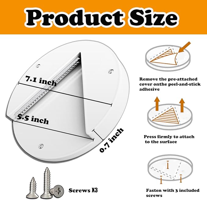 Upgraded Jar Opener, One-Handed, Non-Slip, Plastic, White, Under Cabinet Jar Opener Tool, Bottle Opener for Seniors, Arthritis, Carpal Tunnel, Essential Kitchen Gadget