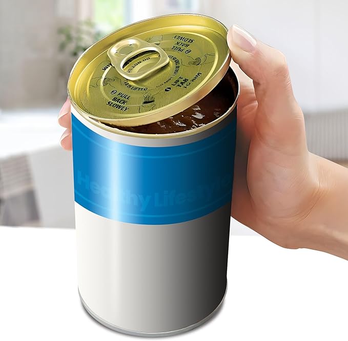 Kenmore Smooth Edge Electric Can Opener - Arthritis-Friendly, One Touch Side Cut Blade, Prevents Sharp Edges, Automatic Countertop appliance Stainless Steel detachable cutting lever