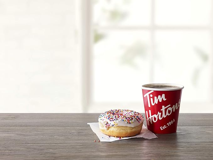 Tim Hortons Hazelnut Flavored, Medium Roast Coffee, Single-Serve K-Cup Pods Compatible with Keurig Brewers, 72ct K-Cups, 6x12ct Boxes, Red