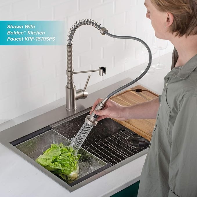 KRAUS Stainless Steel Colander for Workstation Kitchen Sink, CS-6