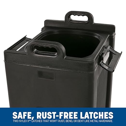 Carlisle FoodService Products Cateraide Insulated Beverage Dispenser with Handles for Catering, Kitchen, and Restaurants, Plastic, 10 Gallons, Black