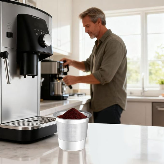 Reusable K Cups Stainless Steel Coffee Capsuled Cup Refillable Coffees Capsuled K Cups Filter Accessories Universals Reusable Pods