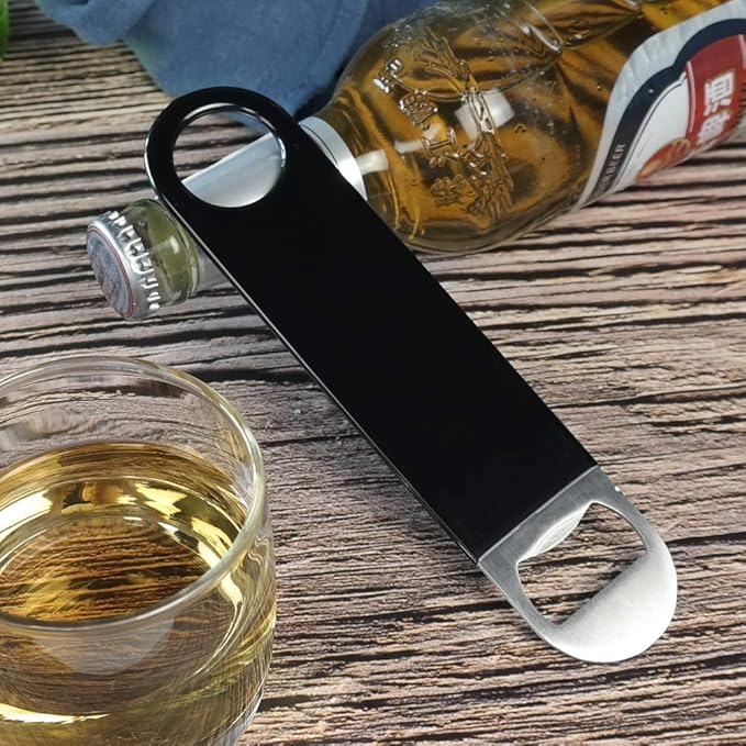 10 PACK Stainless Steel Flat Bottle Opener, Beer Bottle Opener, 7inch, for Kitchen, Bar or Restaurant