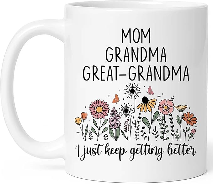 Christmas Gifts For Great Grandma, Promoted To Great Grandmax Mug, Great Grandmothers Pregnancy Announcement, Mothers Day Present For Great Grandmas, Great Grandmother Gifts