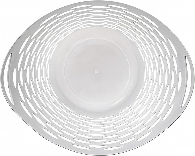 (3 Pack) Plastic Round Laundry Hamper, White - 2.2 Bushel Capacity, Lightweight & Durable with Carrying Handles for Home, Dorm, Bedroom, Apartment & Bathroom