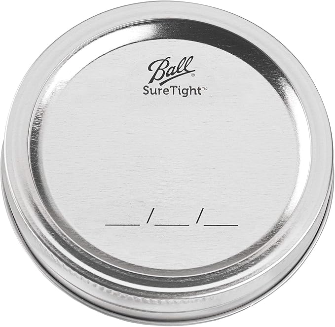 Ball Regular Mouth Easy Label Glass Mason Jars with Lids and Bands, Used for Canning, Pickling, Juice, Jam, Jelly, Pint Size 16 Ounce (Pack of 4)