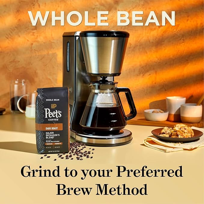 Peet's Coffee Dark Roast Whole Bean Coffee | French Roast | 36 Ounces | 2 Bags