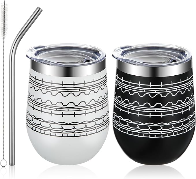 2 Pack 12 oz Hidden Message Mug Stainless Steel Insulated Tumbler with Straw and Brush, Joke Funny Sarcastic Coffee Mug Wine Cup Coworker Gag Gift for Christmas Employee Appreciation Gift