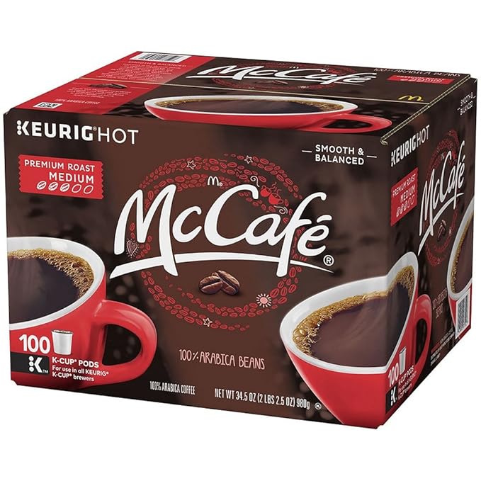McCafé Premium Medium Roast K-Cup Coffee Pods (100 Pods)