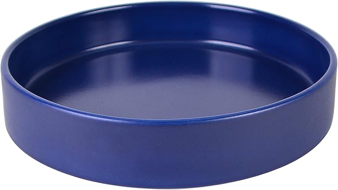 222 Fifth 12 Pieces Porcelain Dinnerware Set for 4, Elegant Navy Blue Plates and Bowls Sets, Matte Ceramic Dishes, Chip Resistant Kitchen and Dining Dish Set, Microwave & Dishwasher Safe, Kaden