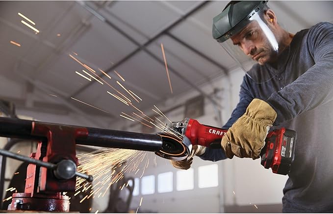 Craftsman V20 Angle Grinder, 4-1/2-Inch, Tool Only (CMCG450B)