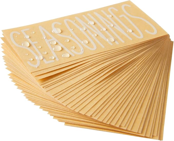 Talented Kitchen Basket Labels Clip-On Metal Label Holders - Black, 3.5 x 2.5 in, 8 Pack - Includes 40 Preprinted Bin & Shelf Tags for Storage Bins & Pantry Organization