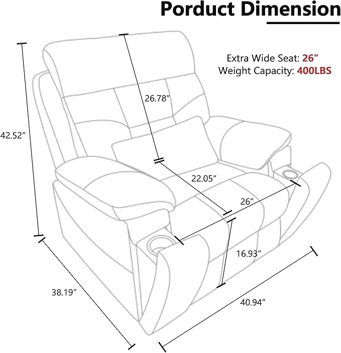 Dual Motor Power Lift Recliner Chair with Massage Heating for Adults Elderly, Electric Lift Chairs Lay Flat Recliners, Infinite Position, 2 Hidden Cup Holders