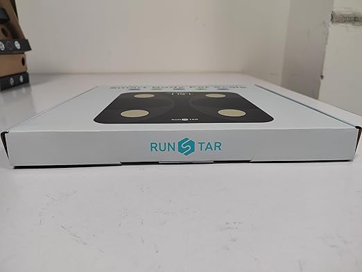 Scale for Body Weight and Fat Percentage, RunSTAR Digital Accurate Bathroom Smart Scale with Large Display, FSA&HSA Eligible 13 Body Composition Analyzer Sync App, Black Gold