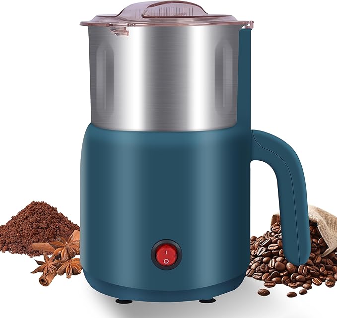 Electric Spice Grinder - 800W Versatile Grain Dry Grinder for Kitchen, Safety and Overheating Dual Protection, Suitable for Grinding Spices, Coffee, Herb, Grain