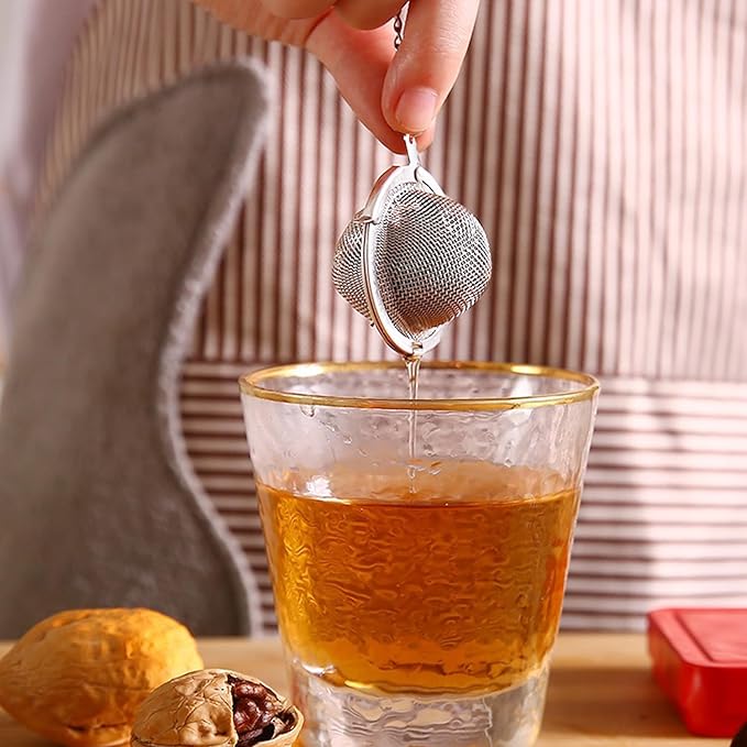 3 Pcs Tea Infusers for Loose Tea Leaf Steeper Tea Balls for Loose Tea Diffusers for Loose Tea Stainless Steel Tea Infuser Loose Leaf Tea Steeper with Metal Pendant (Butterfly and Flower)