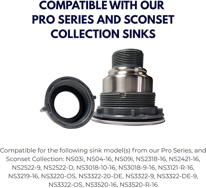 Nantucket Sinks NS35CD 3.5-Inch Deluxe Colander Drain, Stainless Steel