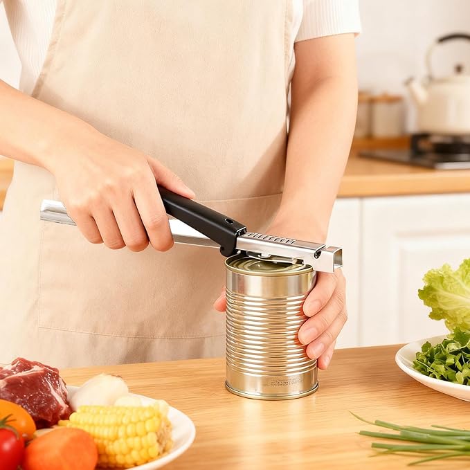 2 In 1 Adjustable Jar Opener, With Automatic Lid Adaptation, 22x2x2cm, Screw Cap Opener, Adjustable Lid Remover, Stainless Steel Construction, For Beer, Soda, Counter, Apartment, Picnic, Cabinet