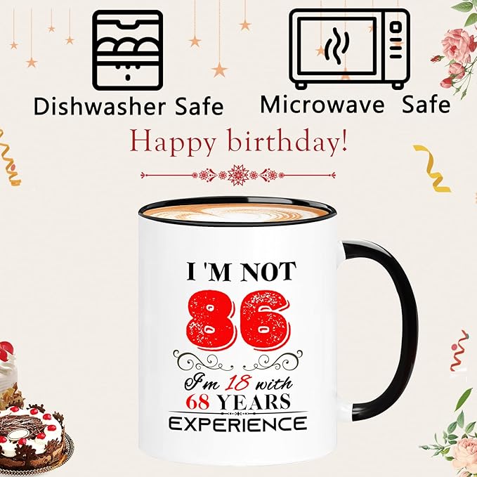 1939 86th Birthday Mug for Women Men, Turning 86 Year Old Birthday Gifts for Mom, Dad, Grandma, Grandpa, Wife, Husband, Daughter, Sister, Best Friends, Coworkers, Her, Him, 11oz Coffee Cup