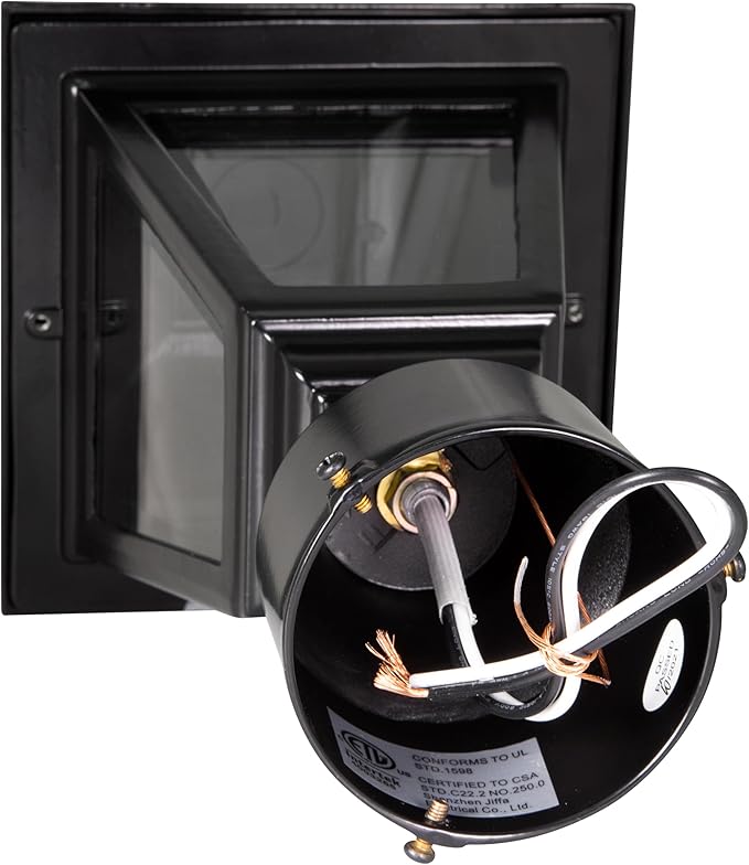 Maple Street Outdoor Post Top Light with 3-Inch Pier Base Mount Fitter, Black – Design House, 590307