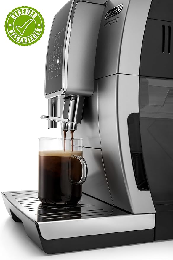 De'Longhi Dinamica Automatic Coffee & Espresso Machine (Silver with Premium Adjustable Frother) (Renewed)