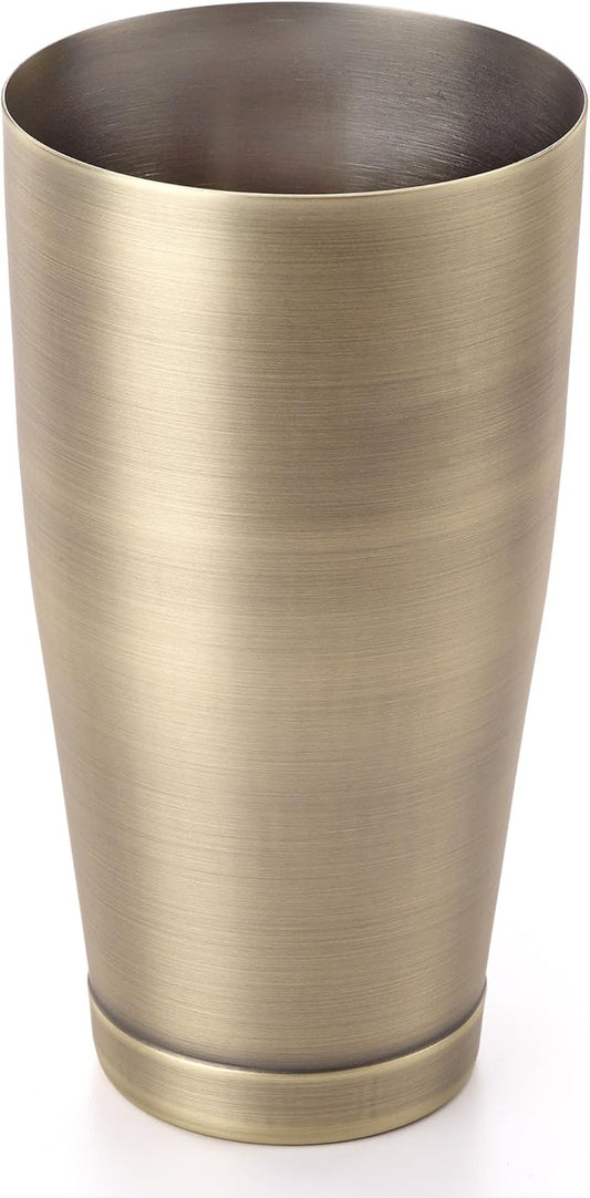 Barfly Cocktail Shaker Tin, Large 28 oz (828 ml), Antique Gold