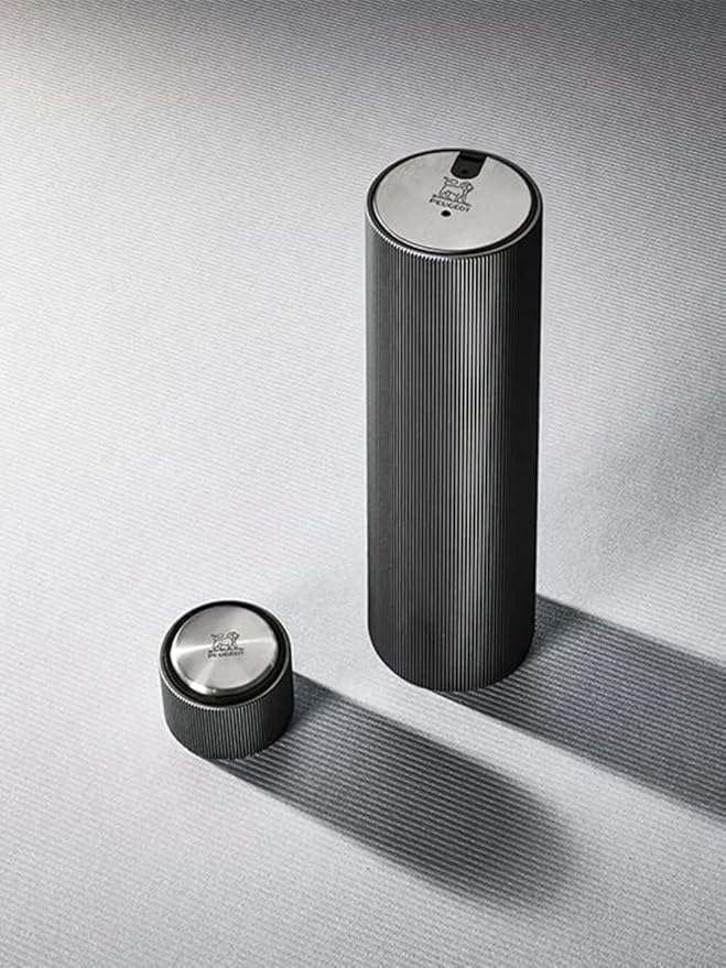 Peugeot Line Reverse Automatic Rechargeable Electric Wine Opener/Corkscrew, Carbon Dark Grey