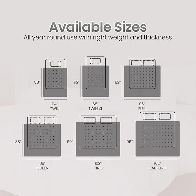 Utopia Bedding Comforter Duvet Insert, Quilted Comforter with Corner Tabs, Box Stitched Down Alternative Comforters Queen Size (Grey)