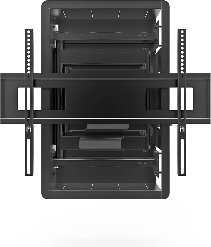 Kanto R500 Recessed In-Wall Full Motion Articulating TV Mount for 46-inch to 80-inch TVs | Ultra Low Profile | Swivel and Tilt Capable | Cable Management for Clean Setup