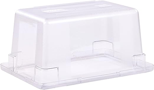 Carlisle FoodService Products Storplus Food Storage Container with Stackable Design for Catering, Buffets, Restaurants, Polycarbonate (Pc), 5 Gallons, Clear