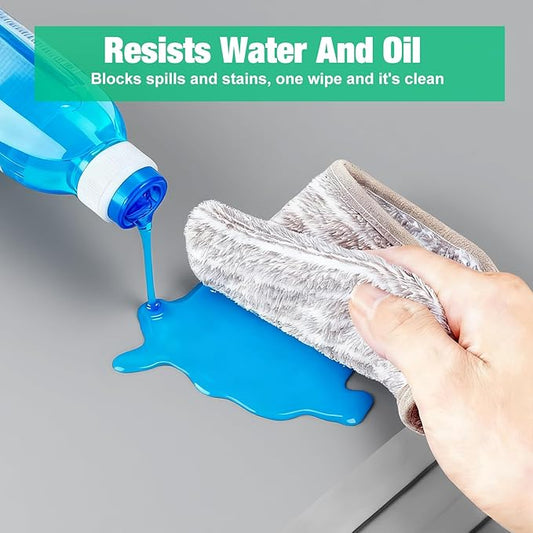 Under Sink Mat 25" X 19", Waterproof Silicone Under Sink Mats for Kitchen, Anti-Leak Shelf Liner & Cabinet Protector with Raised Edge, [BPA Free] Bathroom Tray Home Organizer, Light Grey