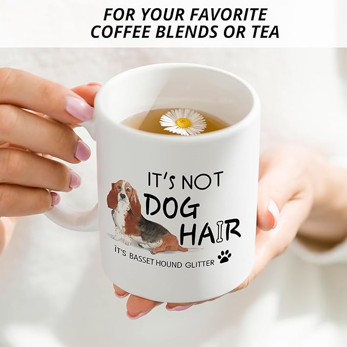 Basset Hound Mug - Dog Mom Coffee Mug for Women, Basset Hound Gifts