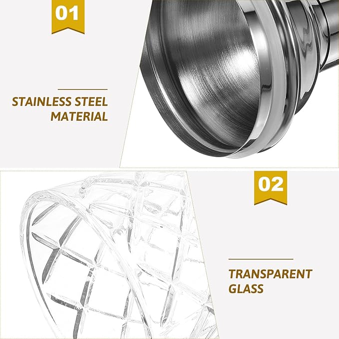 Glass Cocktail Shaker with Stainless Steel Lid Transparent Hand Shaker for Mixing Cocktails Milk Tea and Beverages Bar Tool with Stylish Pineapple Texture Cap for Home Bartenders