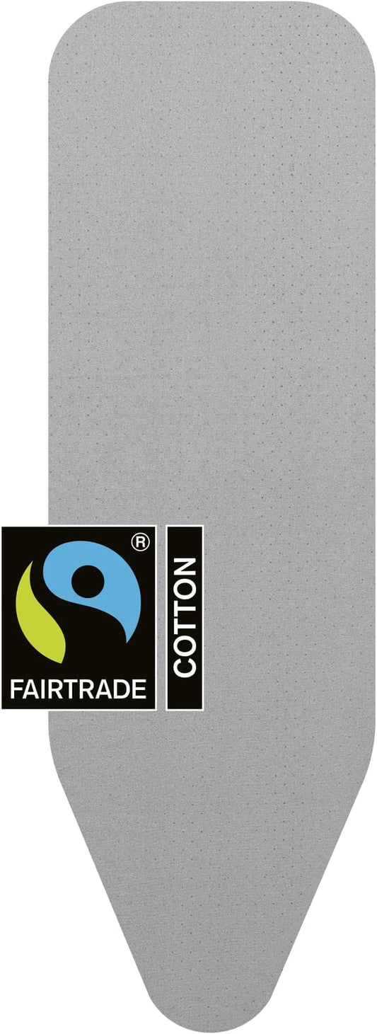 Brabantia Size B (19 x 15 inches) Replacement Ironing Board Cover with Thick Foam & Felt Padding (Metallized) Easy-Fit, 100% Cotton