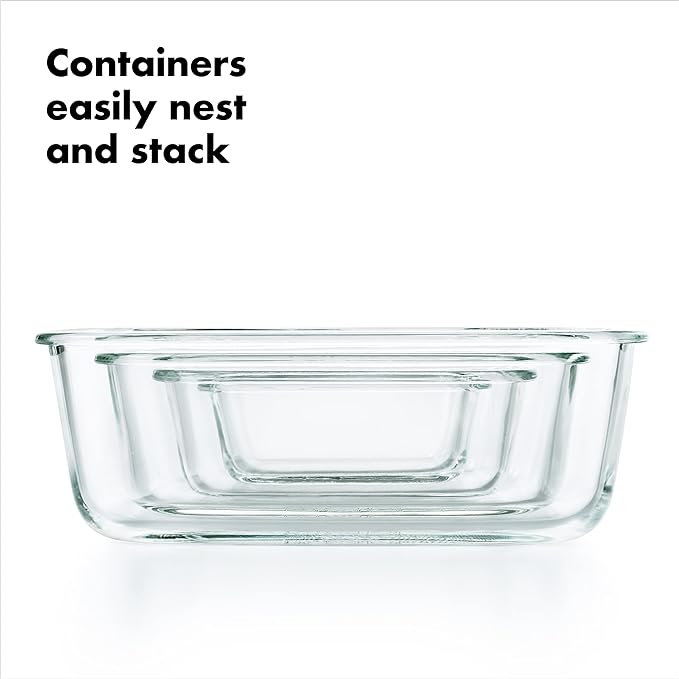OXO Good Grips 16 Piece Glass Smart Seal Airtight Everyday Container Set