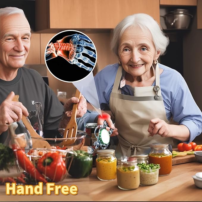 Stainless Steel Jar Opener, Multi Jar Opener for Weak Hands, Beer Bottle Opener for Arthritic Hands, Seniors with Arthritis