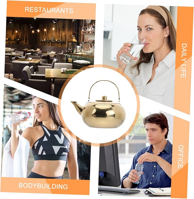 ABOOFAN Home Use Kettle Strainer Portable Tea Kettle with Stainless Steel Material