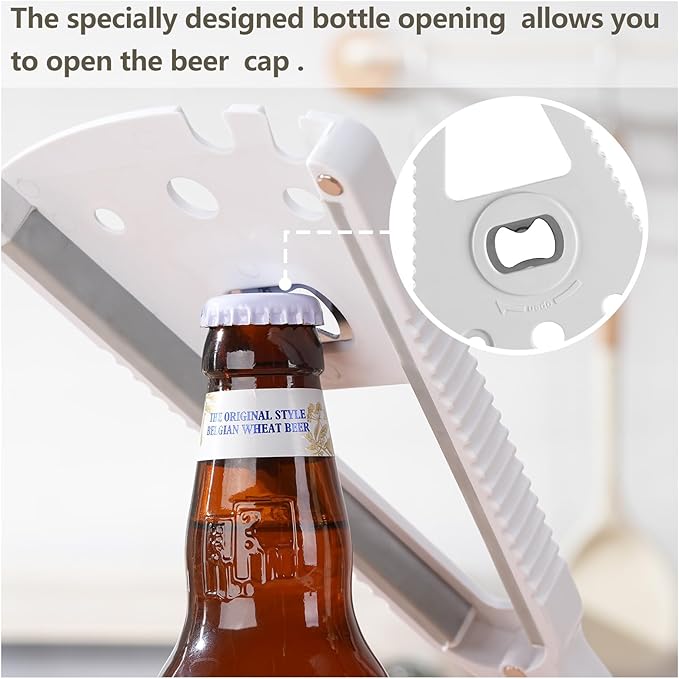 Jar Opener Bottle Opener Can Opener Essential Oil Bottle Opener for Weak hands, Seniors with arthritis and anyone with low strength,7 in 1 Multifunctional magnetic design ergonomic.
