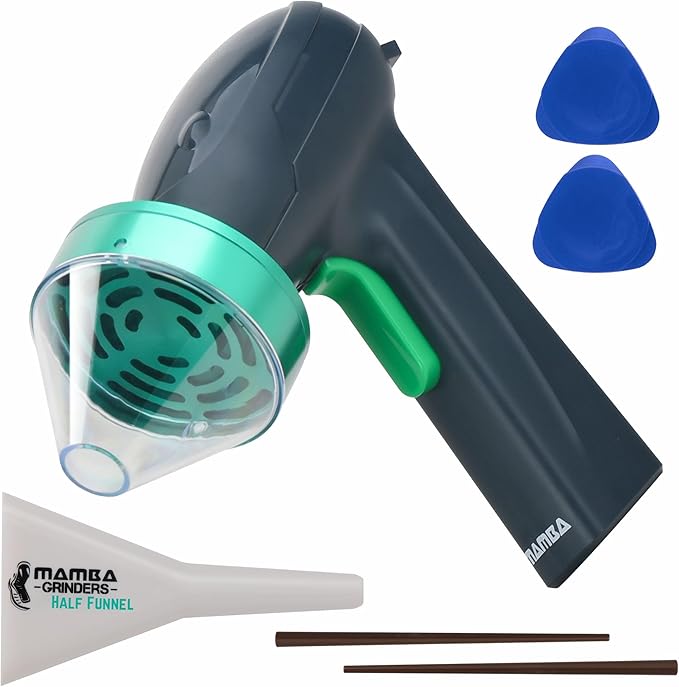 Mamba Monster 3.5g USB Electric Herb Grinder. Large Capacity Portable Metal Herbal Machine & Spice Mill for the Kitchen (Green)