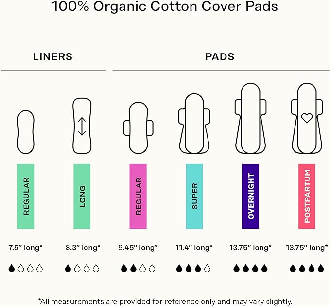 The Honey Pot Company - Herbal Pads for Women - Overnight w/Wings - Infused w/Essential Oils for Cooling Effect & Organic Cotton Cover - Feminine Care - 12 ct