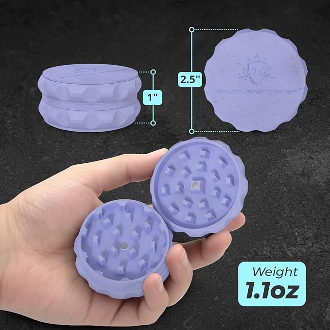 2.5" Grinder 2-Piece Strong Grip (Blue)