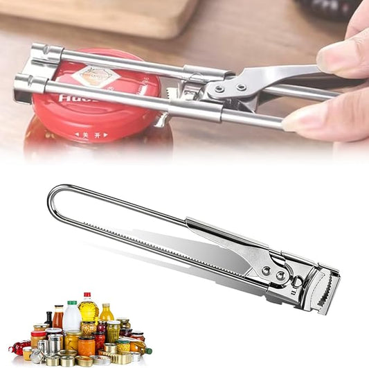 Adjustable Stainless Steel Jar Opener, 2026 New Multifunctional Stainless Steel Can Opener, Adjustable Bottle Can Opener for Weak Hands Seniors (1, Extended Length (9.05 x 1.18 inches))