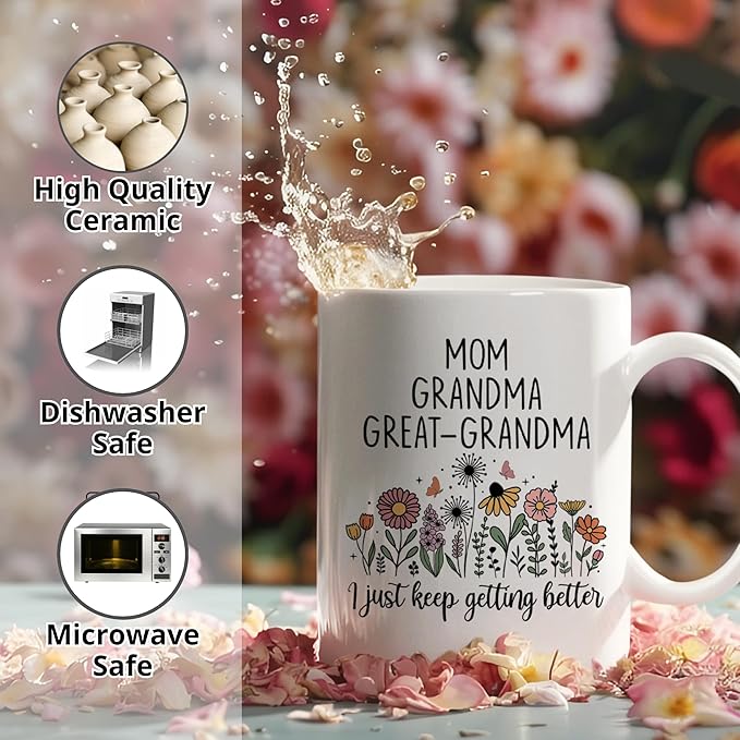 Christmas Gifts For Great Grandma, Promoted To Great Grandmax Mug, Great Grandmothers Pregnancy Announcement, Mothers Day Present For Great Grandmas, Great Grandmother Gifts
