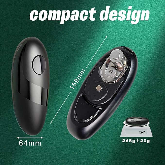 Hand Held Battery Operated Can Opener, Electric Can Openers for Kitchen Food-Safe with Smooth Edge, Kitchen Gadgets Automatic Can Opener