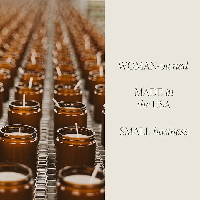 Sweet Water Decor Warm and Cozy Soy Candle - Orange Peel, Cinnamon, Ginger and Clove Scented Candles for Home - 9oz Amber Jar + Black Lid, 40+ Hour Burn Time, Made in The USA