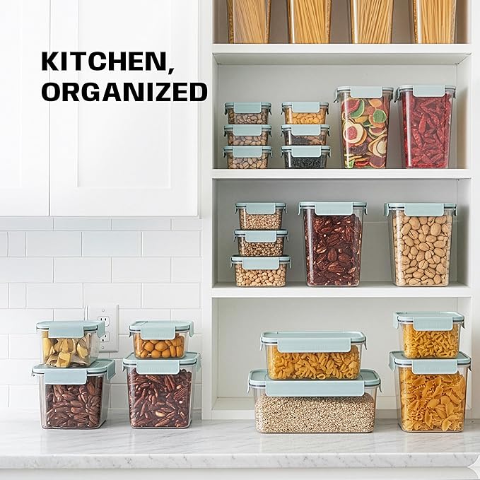 LocknLock HPL413 Classic-Plus Plastic Food Storage Container with Lid for Kitchen, Lunch, Meal Prep, and Leftovers, BPA-Free, Airtight, Leakproof, Microwave, Dishwasher, Freezer-Safe, 420ml
