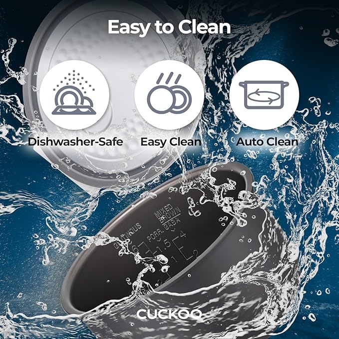 CUCKOO Micom Rice Cooker 3-Cup Uncooked / 6-Cup Cooked with Nonstick Inner Pot, Small Rice Maker with 8 Menu Options, Fuzzy Logic Technology, Auto Clean, Quick Rice Mode, White (CR-0375FW)